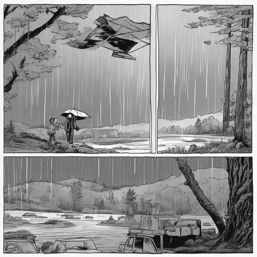 Tacoma rain: my dog's dry, my paper's soaked.